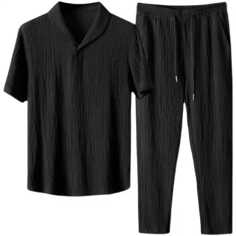 Men's Resort Linen-Touch 2-Piece Set