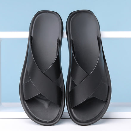 Sandales en cuir à brides croisées