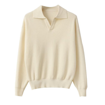 Pull en maille à col ouvert Executive