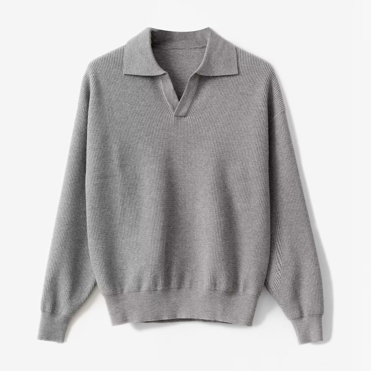 Pull en maille à col ouvert Executive