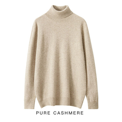 Pull à col roulé 100 % laine
