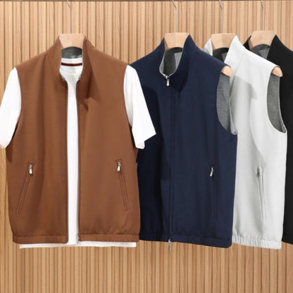 Executive Reversible Wool-Blend Vest
