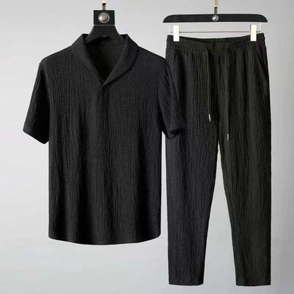 Ensemble 2 pièces homme en matière lin "Resort"