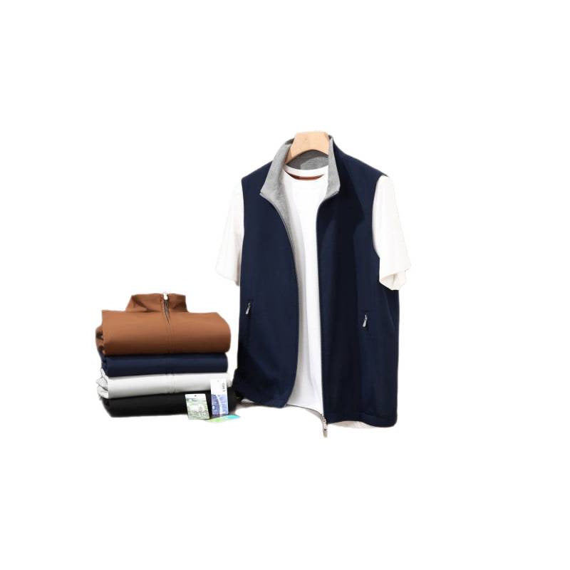 Executive Reversible Wool-Blend Vest