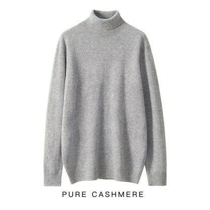 Pull à col roulé 100 % laine