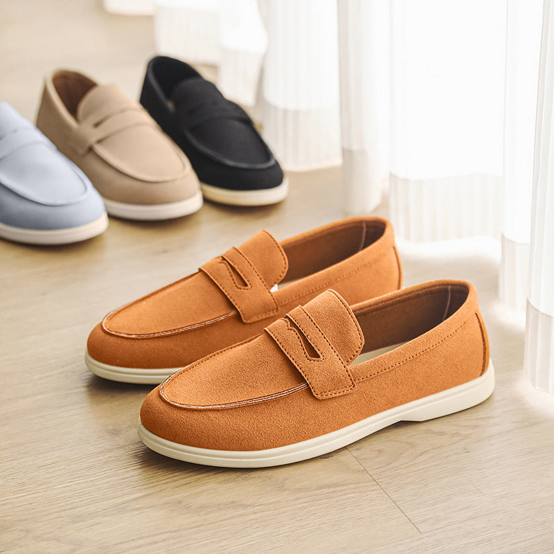 Mens Suede Slip-On Casual Shoes