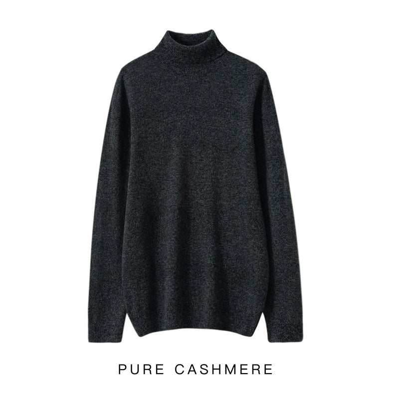 Pull à col roulé 100 % laine