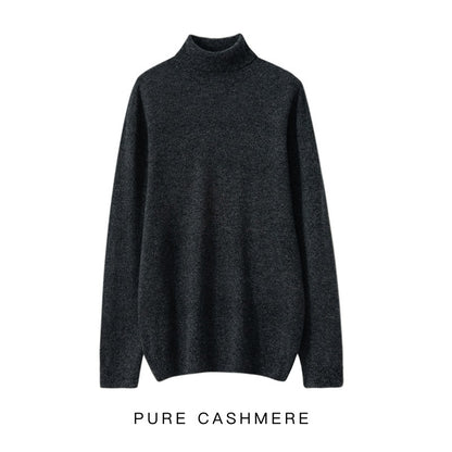Pull à col roulé 100 % laine