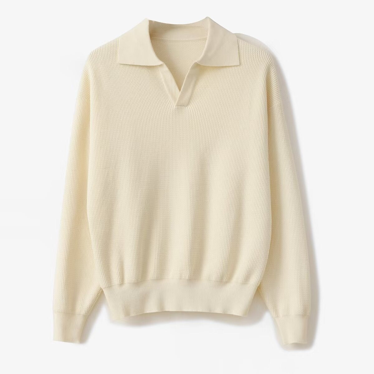 Pull en maille à col ouvert Executive