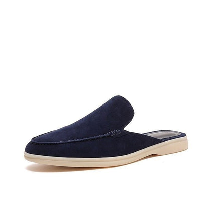 Mules sans contrefort en daim