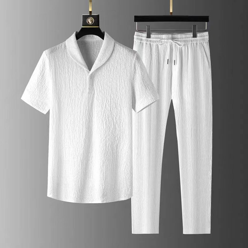 Men's Resort Linen-Touch 2-Piece Set
