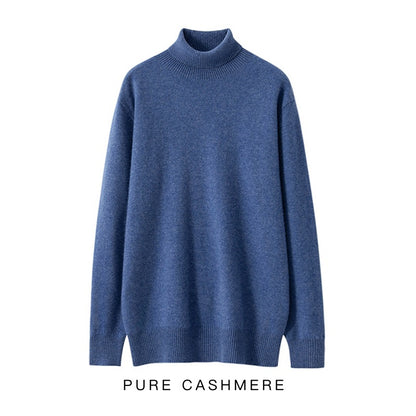 Pull à col roulé 100 % laine