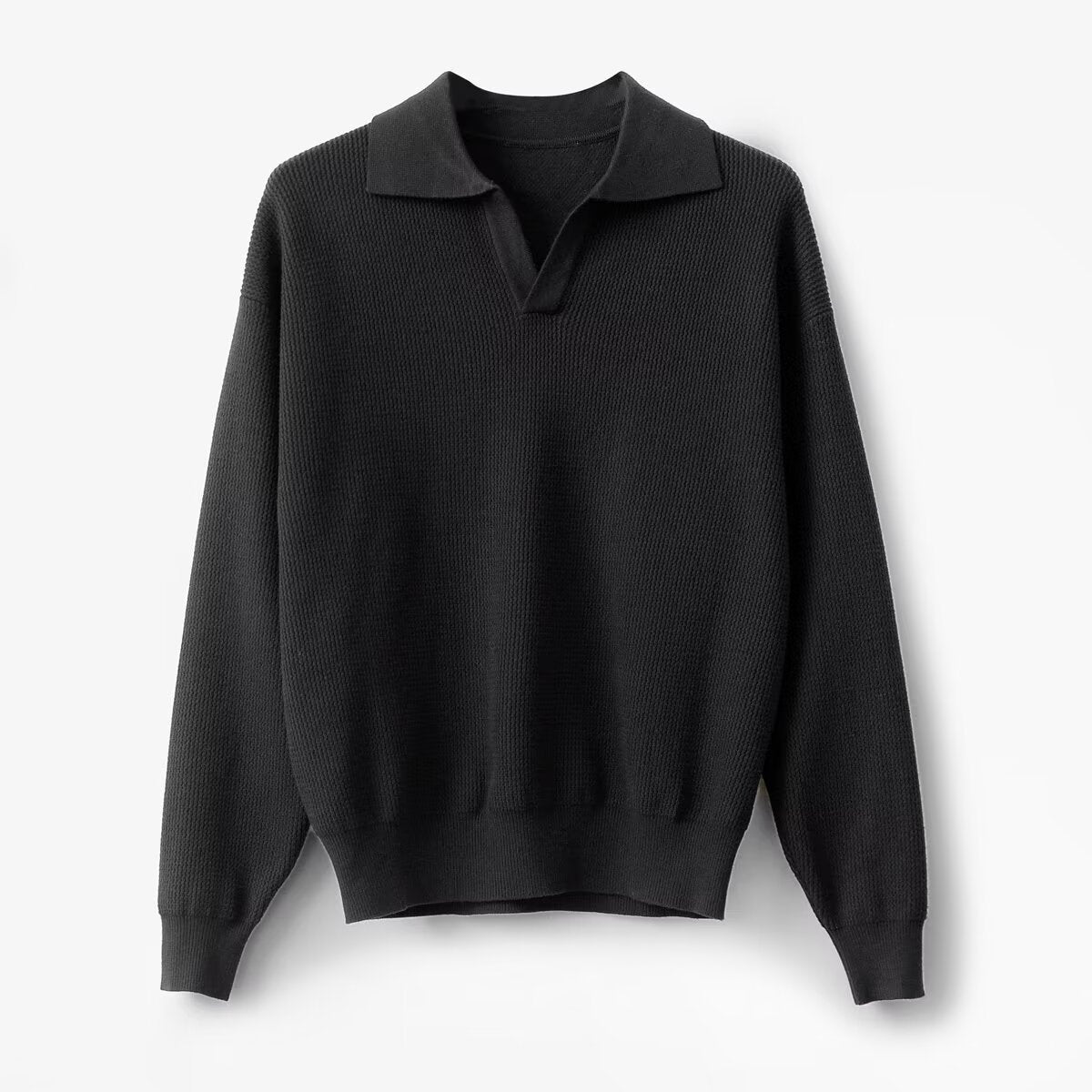 Pull en maille à col ouvert Executive