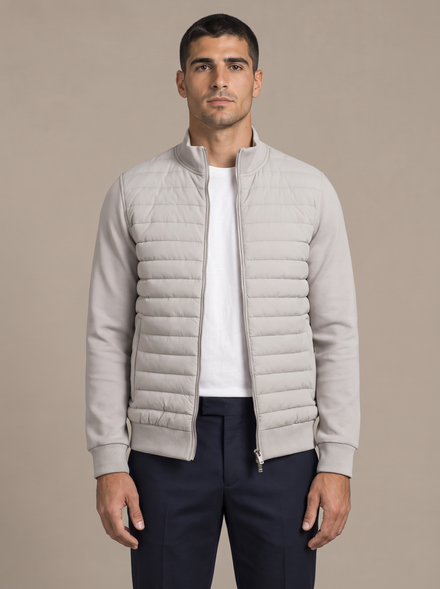 Hybrid Knit Puffer Jacket